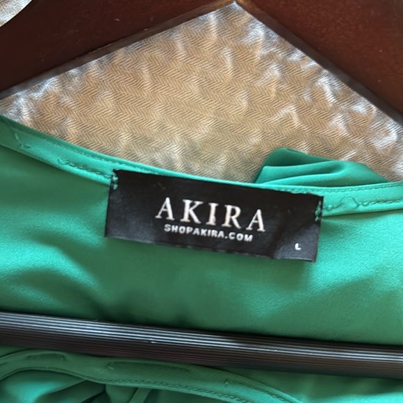 Akira Women's Green Stretchy Backless Dress - Size Large - Picture 5 of 5